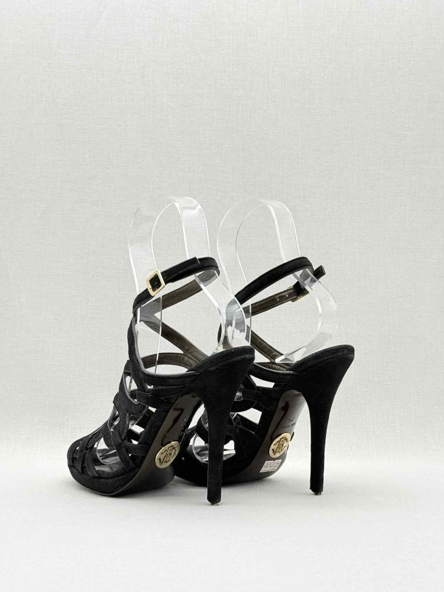 Pre - loved ROBERTO CAVALLI Black Size EU 36 Heeled Sandals at Reems Closet