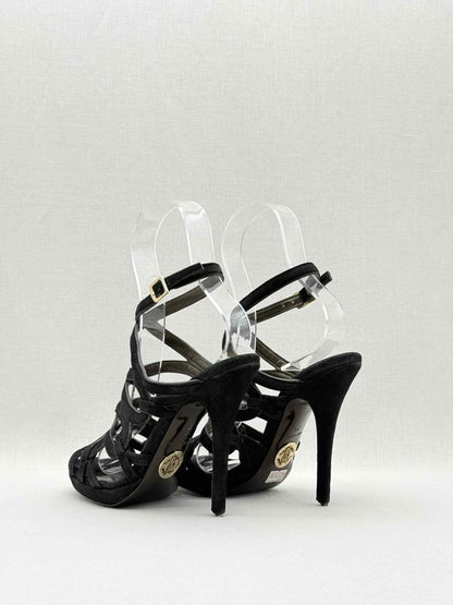 Pre - loved ROBERTO CAVALLI Black Size EU 36 Heeled Sandals at Reems Closet