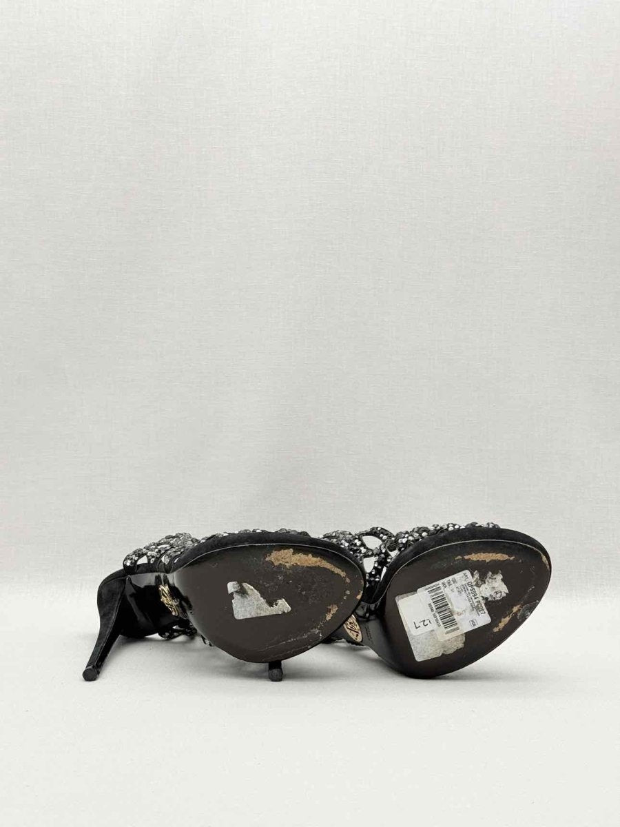 Pre-loved ROBERTO CAVALLI Black Size EU 38 Heeled Sandals at Reems Closet