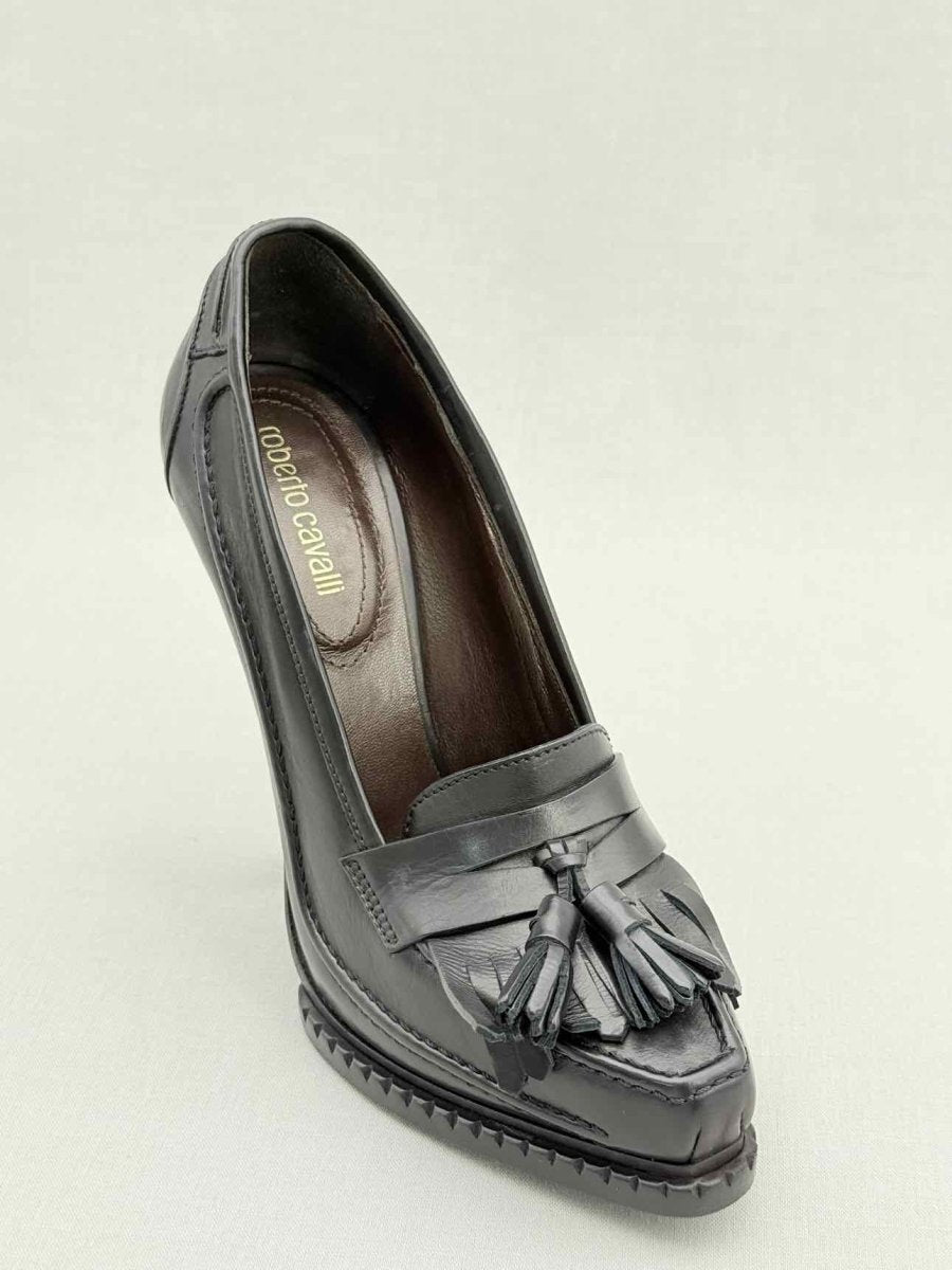 Pre - loved ROBERTO CAVALLI Black Size EU 38 Pumps at Reems Closet