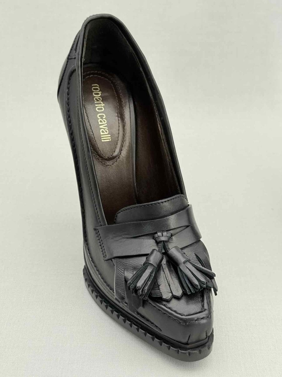 Pre - loved ROBERTO CAVALLI Black Size EU 38 Pumps at Reems Closet