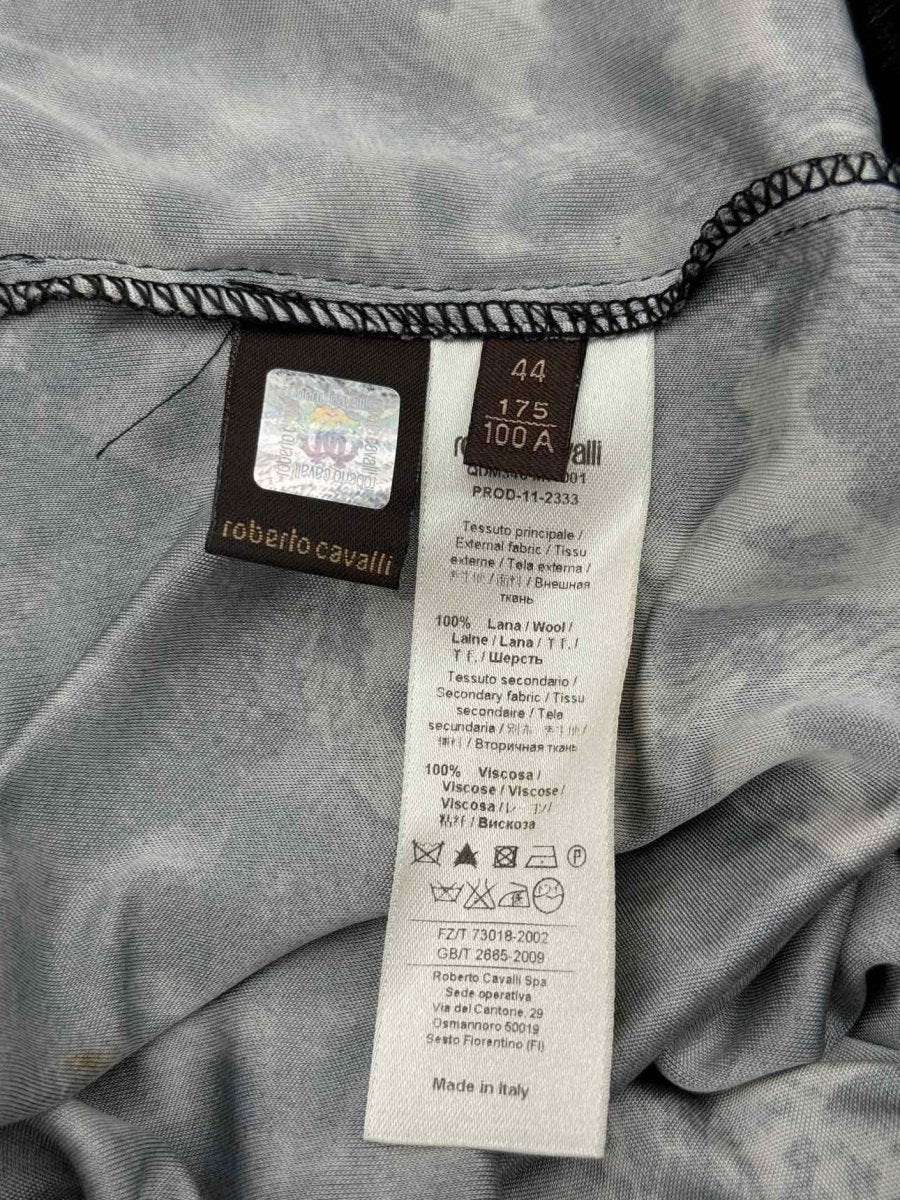 Pre - loved ROBERTO CAVALLI Black Size US 8 Knee Length Dress at Reems Closet