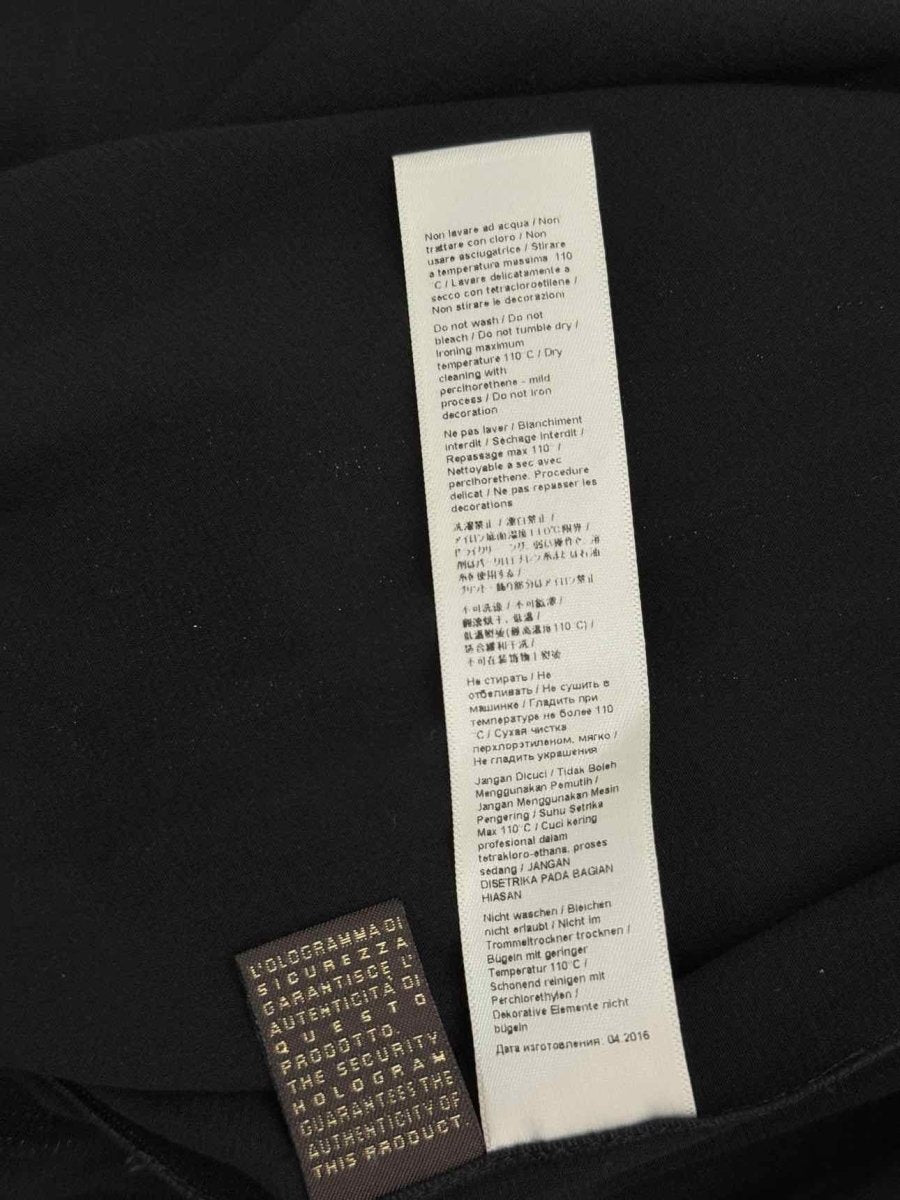Pre - loved ROBERTO CAVALLI Black w/ Gold Size US 8 Long Dress at Reems Closet