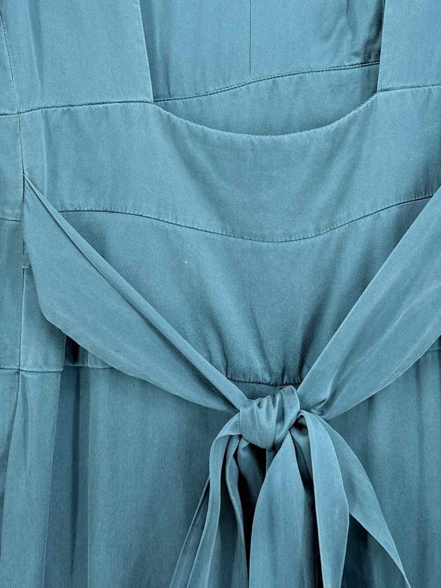 Pre - loved ROBERTO CAVALLI Blue Back Size Small Long Dress at Reems Closet