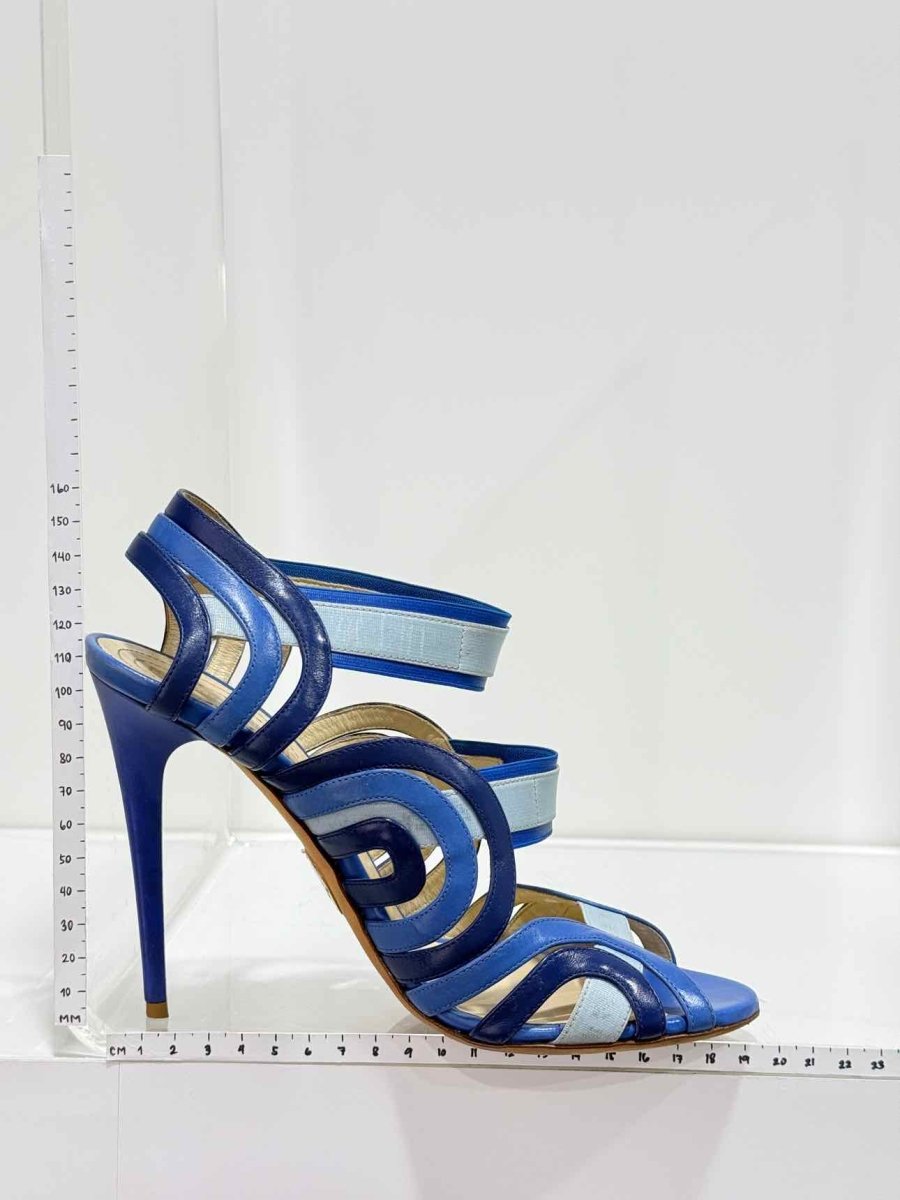 Pre-loved ROBERTO CAVALLI Blue Size EU 38 Heeled Sandals at Reems Closet