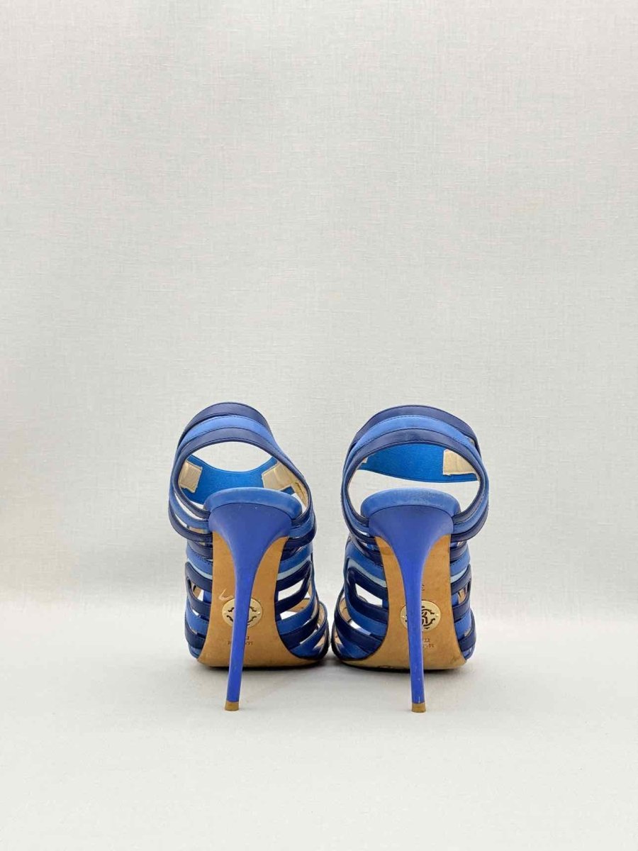 Pre-loved ROBERTO CAVALLI Blue Size EU 38 Heeled Sandals at Reems Closet