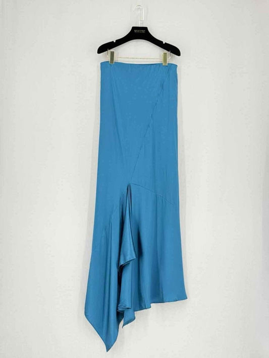 Pre - loved ROBERTO CAVALLI Blue Size US 6 Long Skirt at Reems Closet