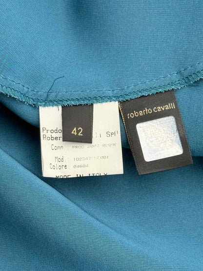 Pre - loved ROBERTO CAVALLI Blue Size US 6 Long Skirt at Reems Closet