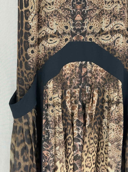 Pre-loved ROBERTO CAVALLI Brown Multicolor Size US 2 Short Dress at Reems Closet