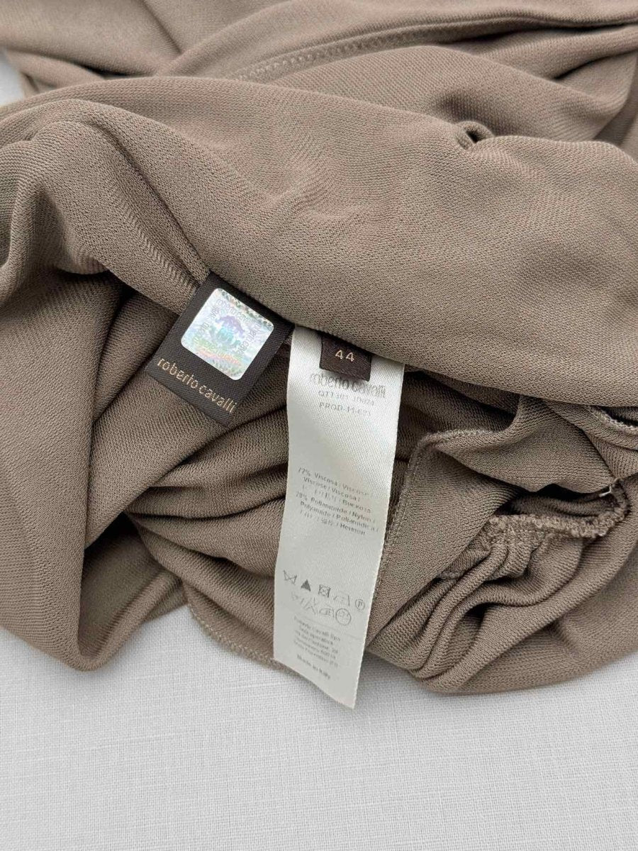 Pre - loved ROBERTO CAVALLI Brown Size US 10 Top at Reems Closet