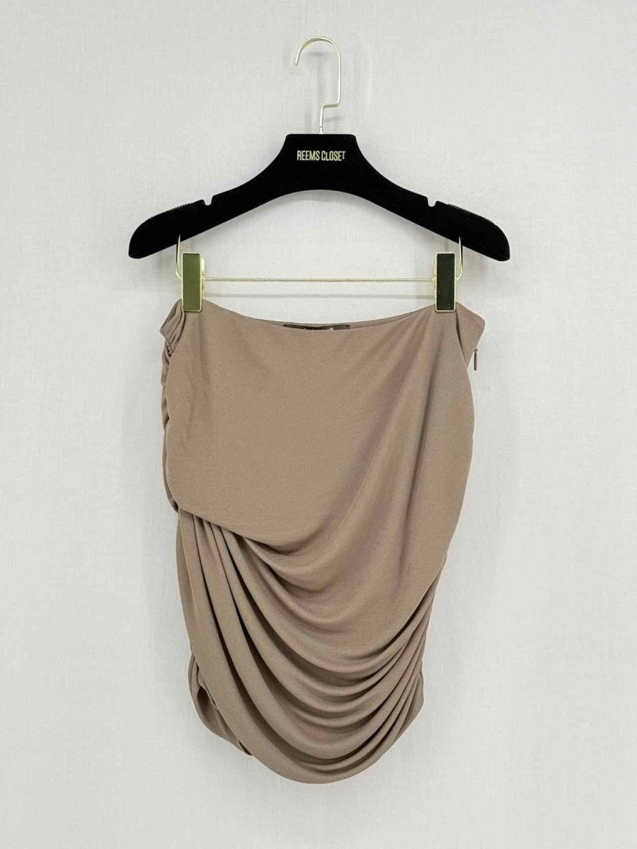 Pre - loved ROBERTO CAVALLI Brown Size US 10 Top at Reems Closet