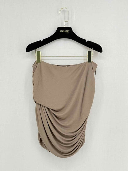 Pre - loved ROBERTO CAVALLI Brown Size US 10 Top at Reems Closet