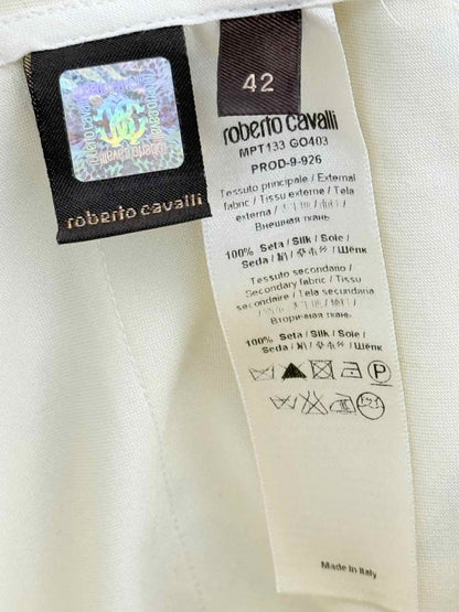 Pre - loved ROBERTO CAVALLI Drop Waist Floral Size US 6 Long Dress at Reems Closet