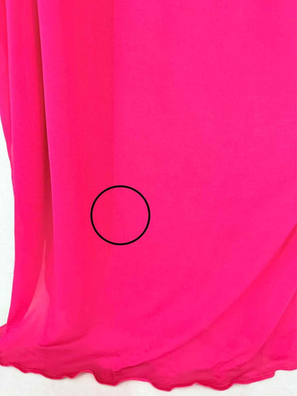Pre - loved ROBERTO CAVALLI Fuchsia Ruched Size US 4 Long Dress at Reems Closet