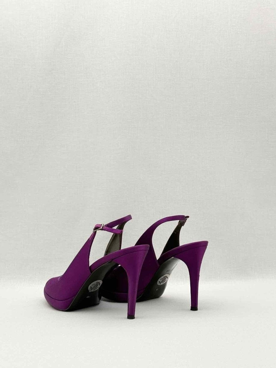 Pre-loved ROBERTO CAVALLI Fuchsia Size EU 39 Slingbacks at Reems Closet
