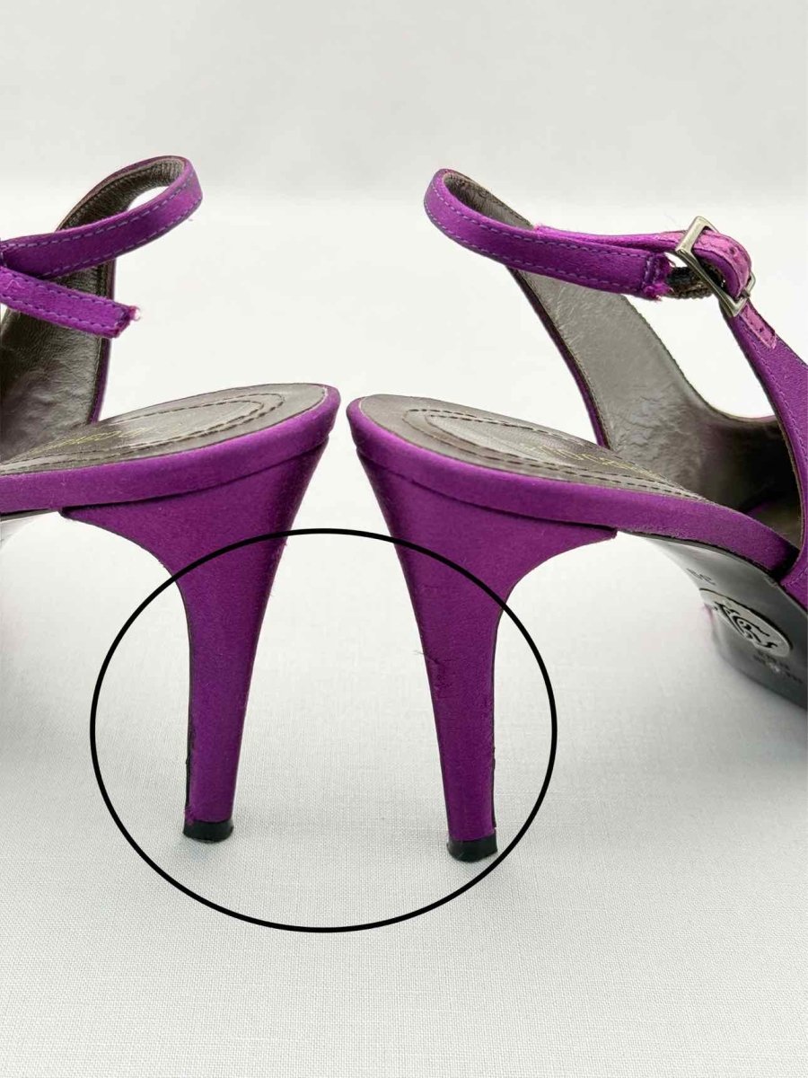 Pre-loved ROBERTO CAVALLI Fuchsia Size EU 39 Slingbacks at Reems Closet