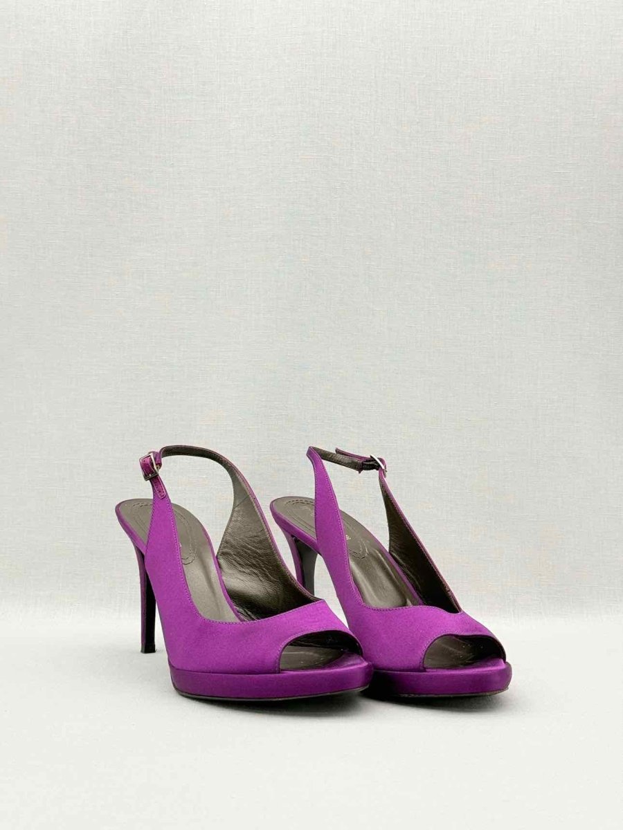 Pre-loved ROBERTO CAVALLI Fuchsia Size EU 39 Slingbacks at Reems Closet