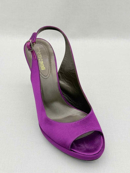 Pre-loved ROBERTO CAVALLI Fuchsia Size EU 39 Slingbacks at Reems Closet