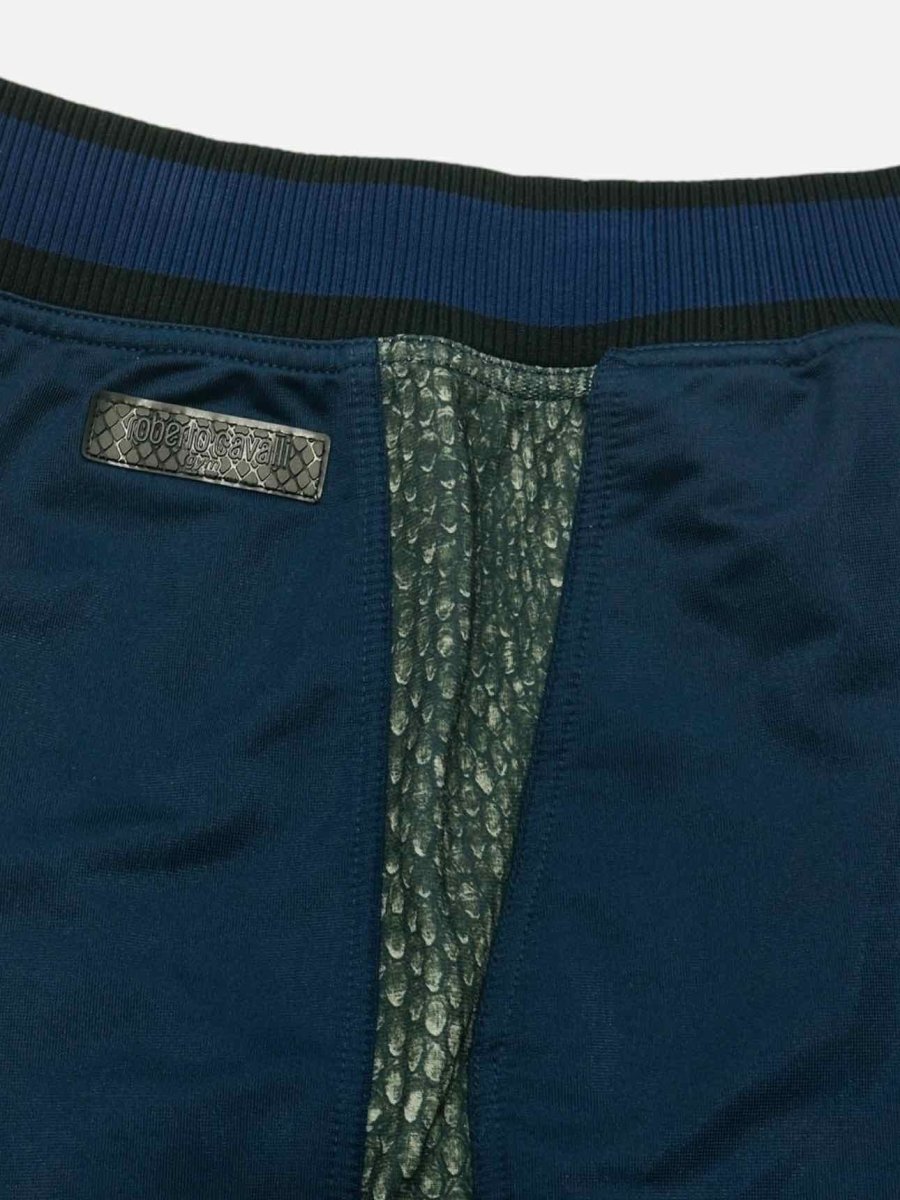 Pre - loved ROBERTO CAVALLI Gym Navy Blue Tracksuit Bottom at Reems Closet