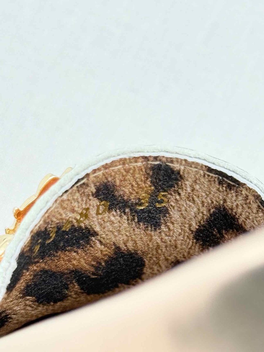 Pre - loved ROBERTO CAVALLI Metallic Bronze Size EU 35 Loafers at Reems Closet