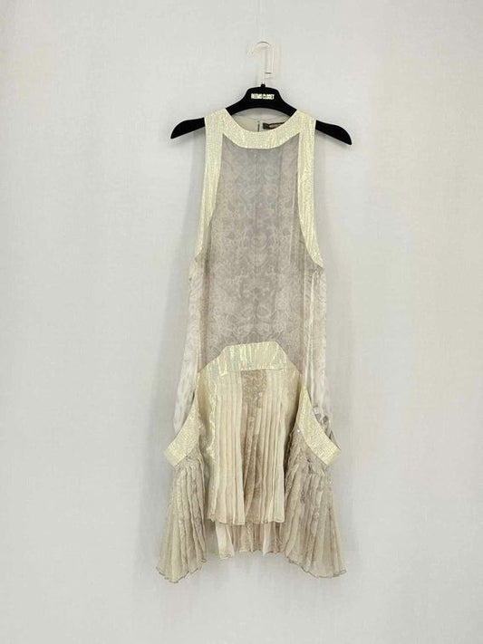 Pre-loved ROBERTO CAVALLI Off-white Size US 2 Short Dress at Reems Closet