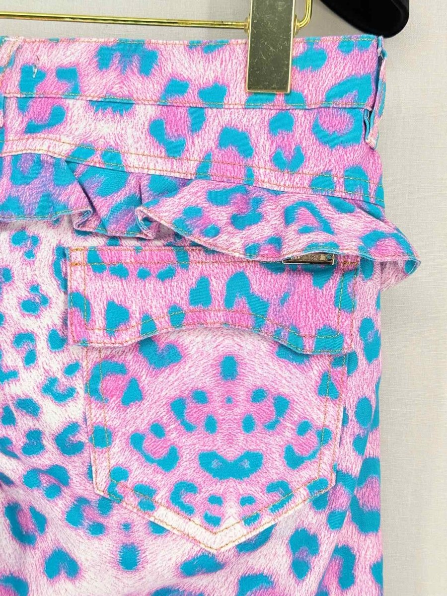 Pre-loved ROBERTO CAVALLI Pink Multicolor Size XSmall Jeans at Reems Closet