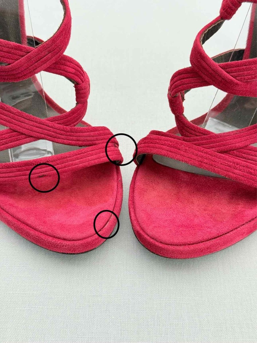 Pre - loved ROBERTO CAVALLI Red Size EU 38.5 Heeled Sandals at Reems Closet