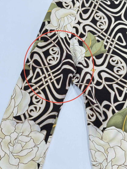 Pre - loved ROBERTO CAVALLI Silk Cream Multicolor Blouse US8 at Reems Closet