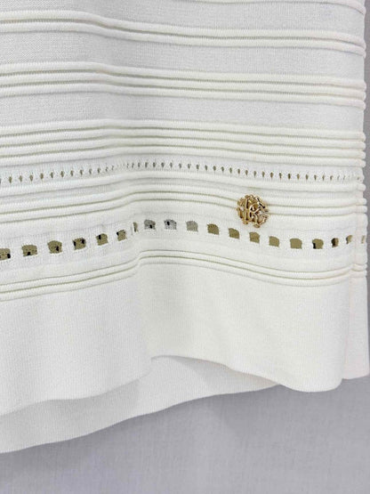 Pre-loved ROBERTO CAVALLI White Multicolor Size US 6 Short Dress at Reems Closet