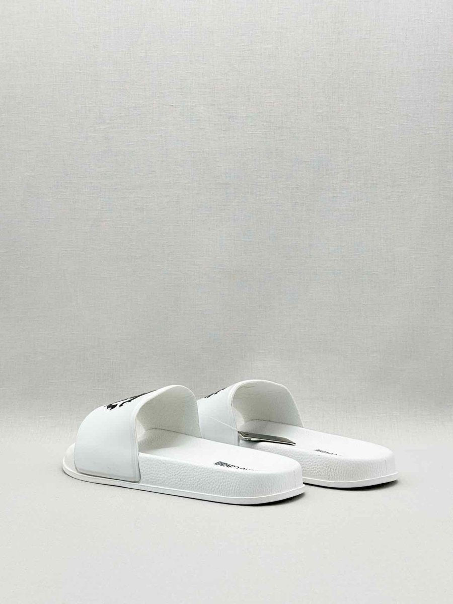 Pre-loved ROBERTO CAVALLI White Size EU 42 Slides at Reems Closet