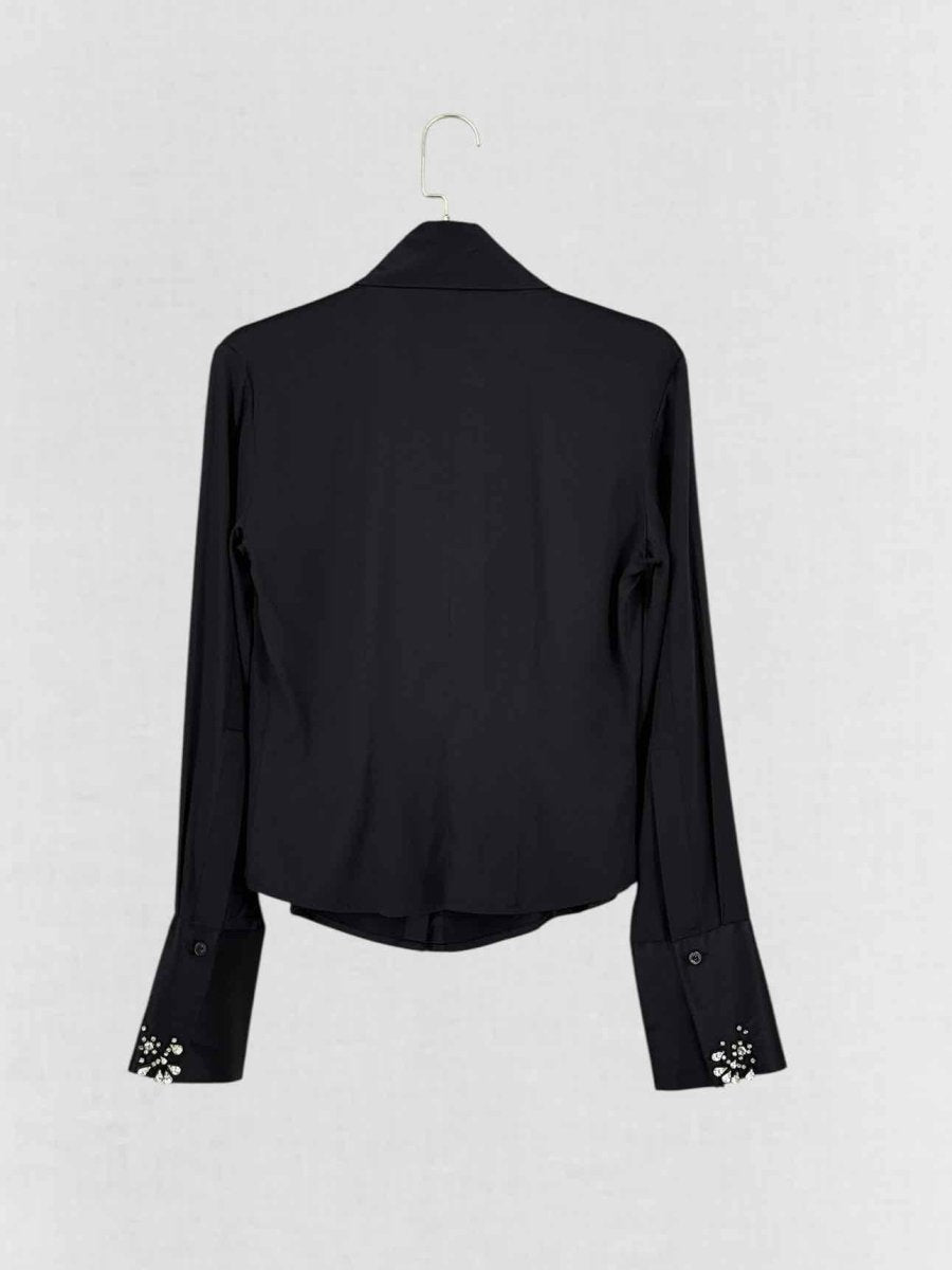 Pre - loved ROCCO BAROCCO Black Size US 4 Blouse at Reems Closet