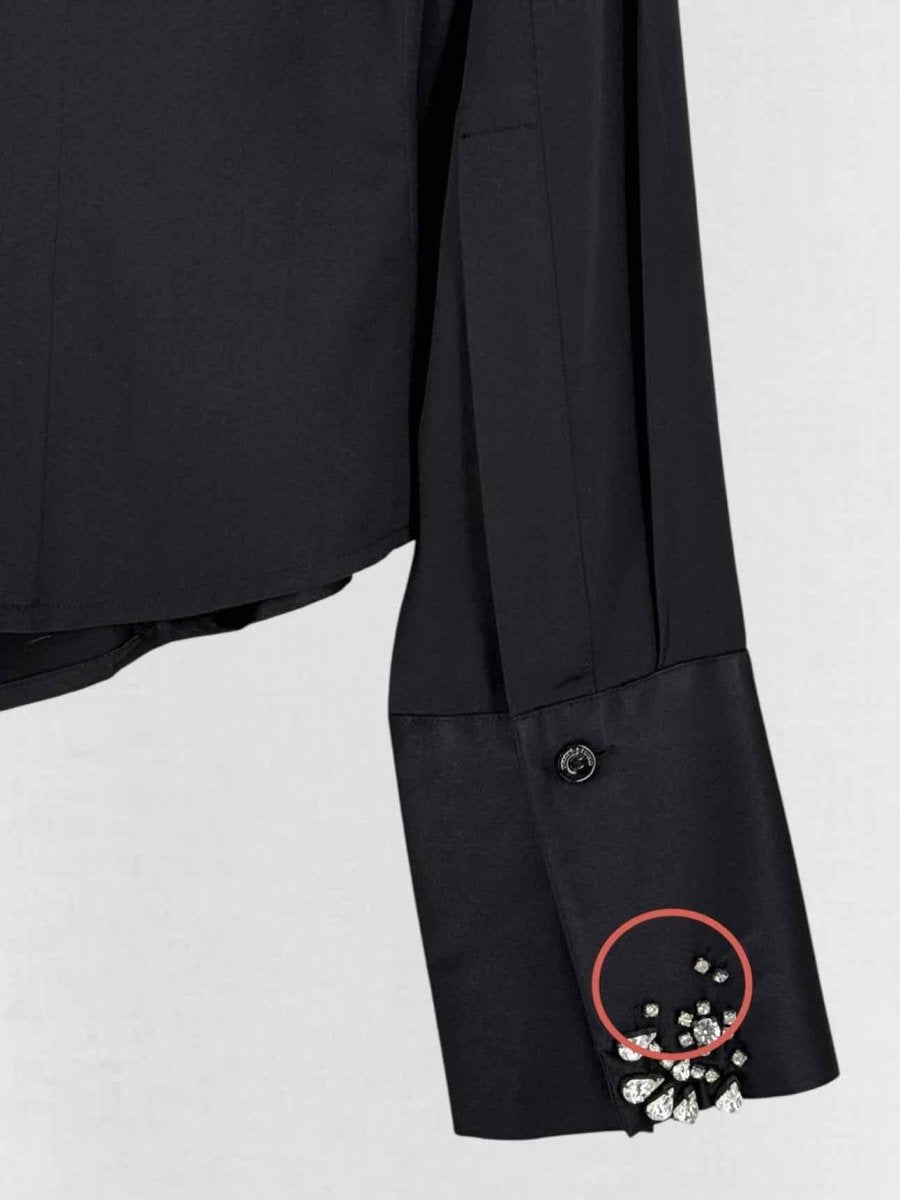 Pre - loved ROCCO BAROCCO Black Size US 4 Blouse at Reems Closet