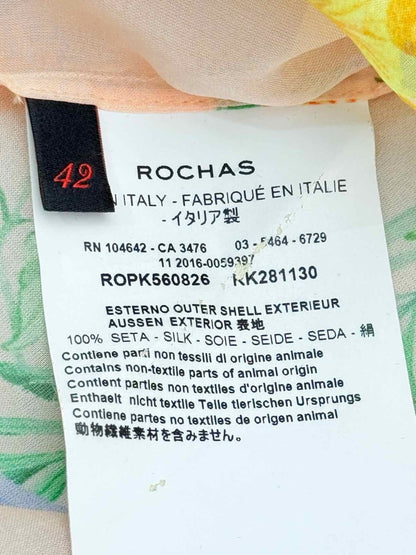 Pre - loved ROCHAS Multicolor Printed Size US 10 Top at Reems Closet