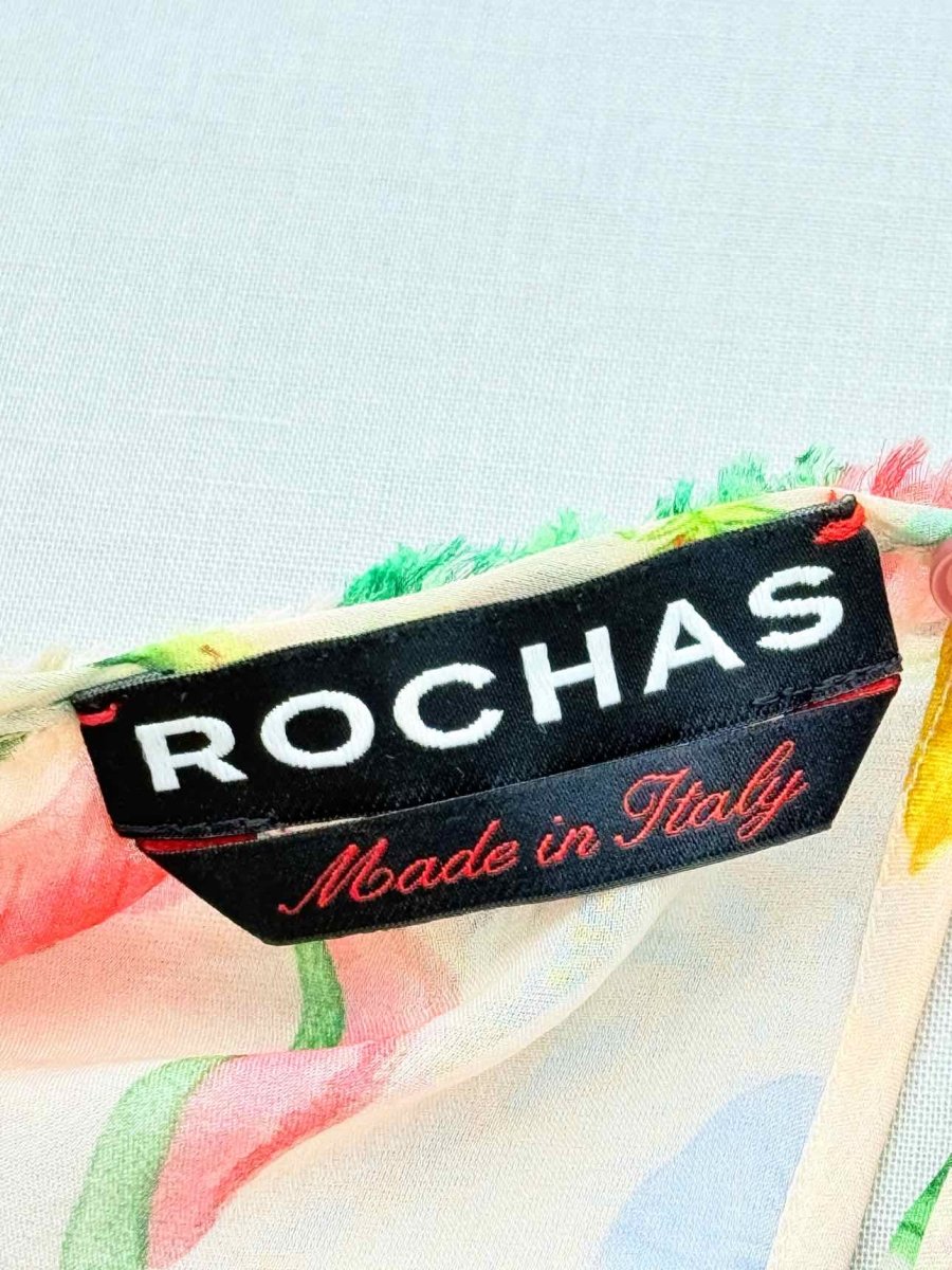 Pre - loved ROCHAS Multicolor Printed Size US 10 Top at Reems Closet