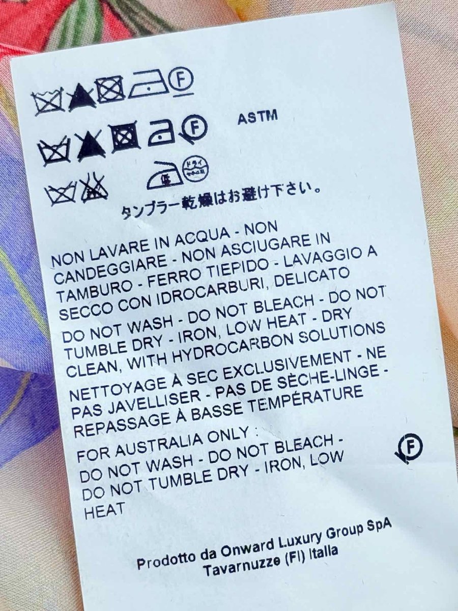 Pre - loved ROCHAS Multicolor Printed Size US 10 Top at Reems Closet