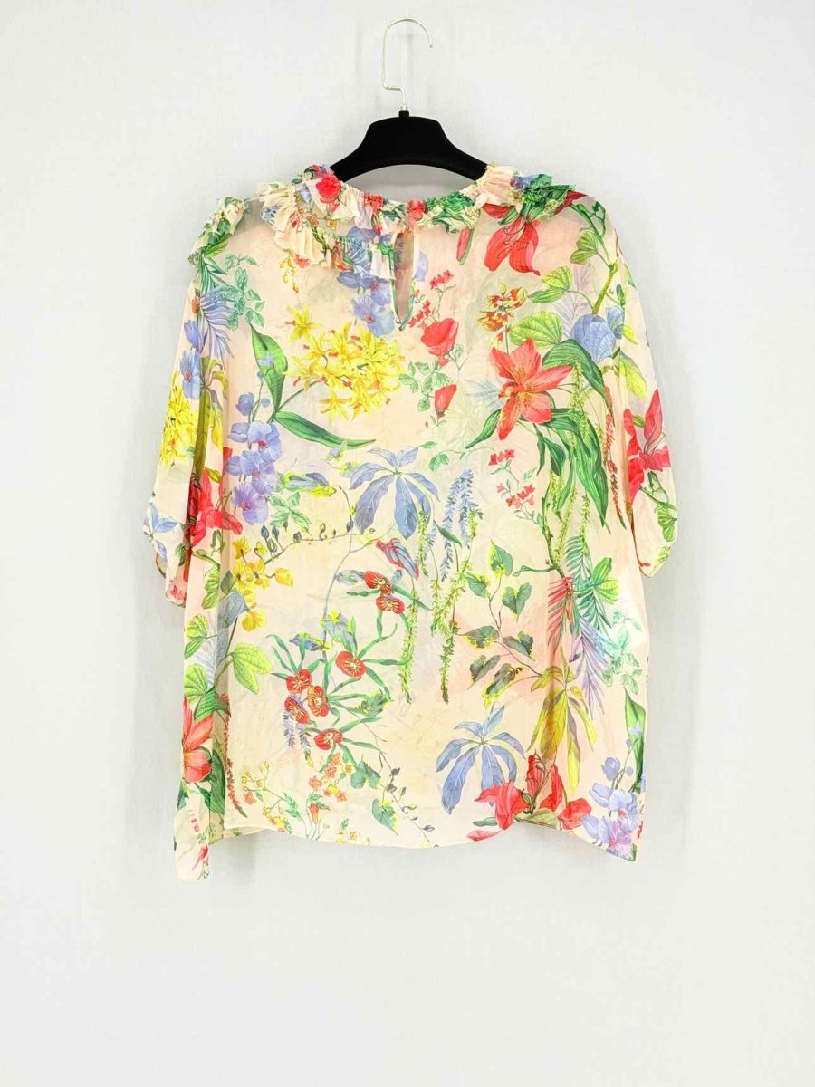 Pre - loved ROCHAS Multicolor Printed Size US 10 Top at Reems Closet