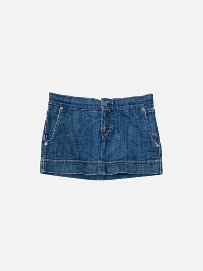 Pre - loved ROCK & REPUBLIC Denim Blue Mini Skirt at Reems Closet