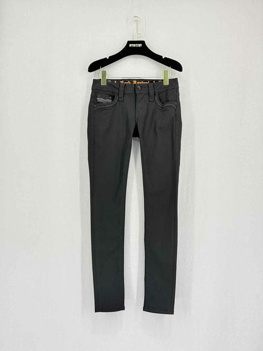Pre-loved ROCK REVIVAL Raanan Skinny Black Size 25 Jeans at Reems Closet