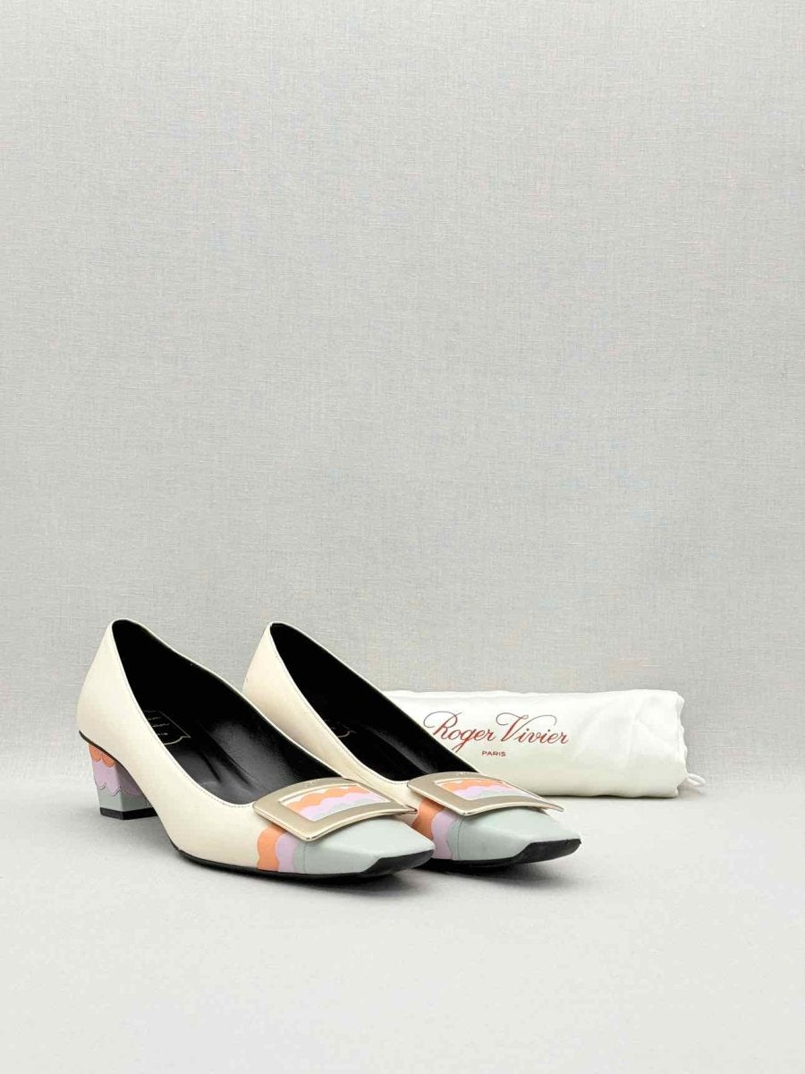 Pre - loved ROGER VIVIER Belle Vivier Pastel Wavy Size EU 38 Pumps at Reems Closet