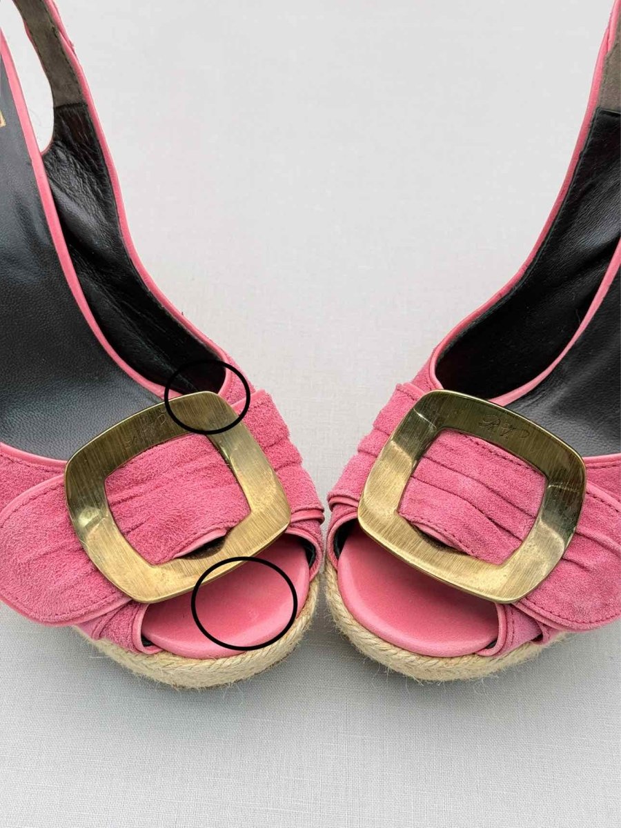 Pre-loved ROGER VIVIER Pink Size EU 41 Wedges at Reems Closet