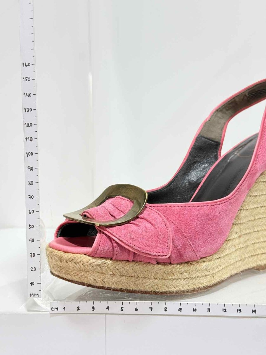Pre-loved ROGER VIVIER Pink Size EU 41 Wedges at Reems Closet