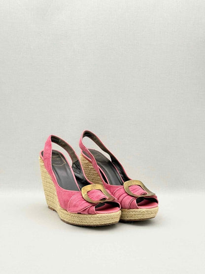 Pre-loved ROGER VIVIER Pink Size EU 41 Wedges at Reems Closet