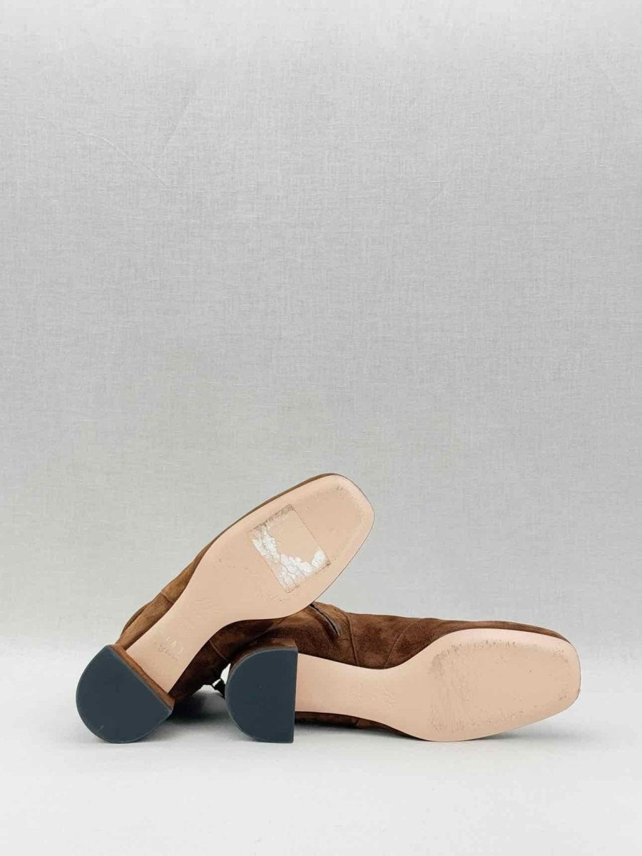 Pre - loved ROGER VIVIER Polly Brown Size EU 35 Ankle Boots at Reems Closet