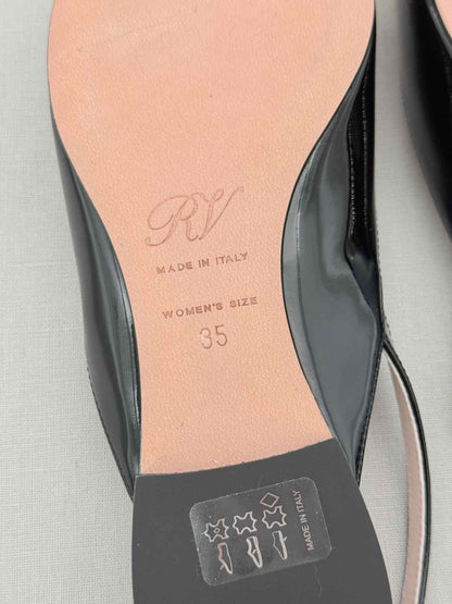 Pre - loved ROGER VIVIER Vintage Black Size EU 35 Slingbacks at Reems Closet