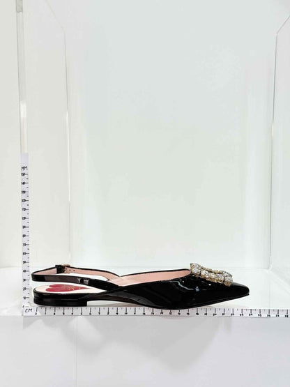 Pre - loved ROGER VIVIER Vintage Black Size EU 35 Slingbacks at Reems Closet