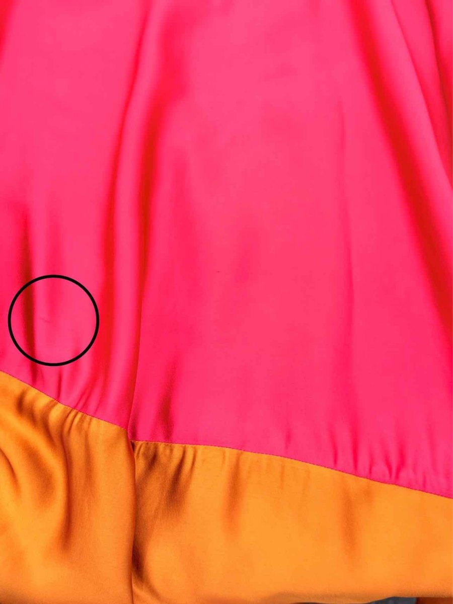 Pre - loved ROKSANDA Color Block Pink & Gold Size US 8 Midi Skirt at Reems Closet