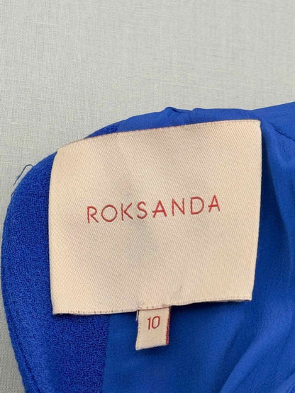 Pre-loved ROKSANDA Edith Blue & Pink Midi Dress at Reems Closet