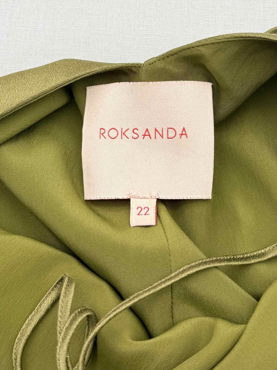 Pre - loved ROKSANDA Khaki Size US 18 Blouse at Reems Closet