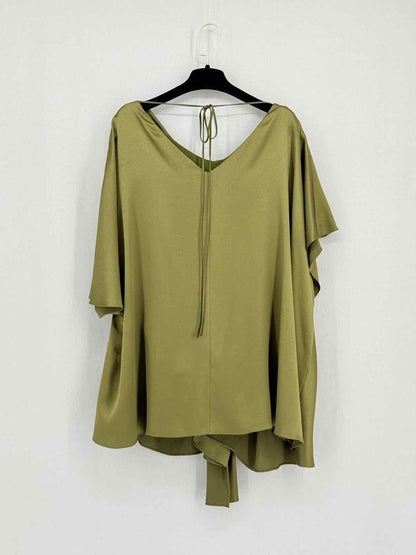 Pre - loved ROKSANDA Khaki Size US 18 Blouse at Reems Closet