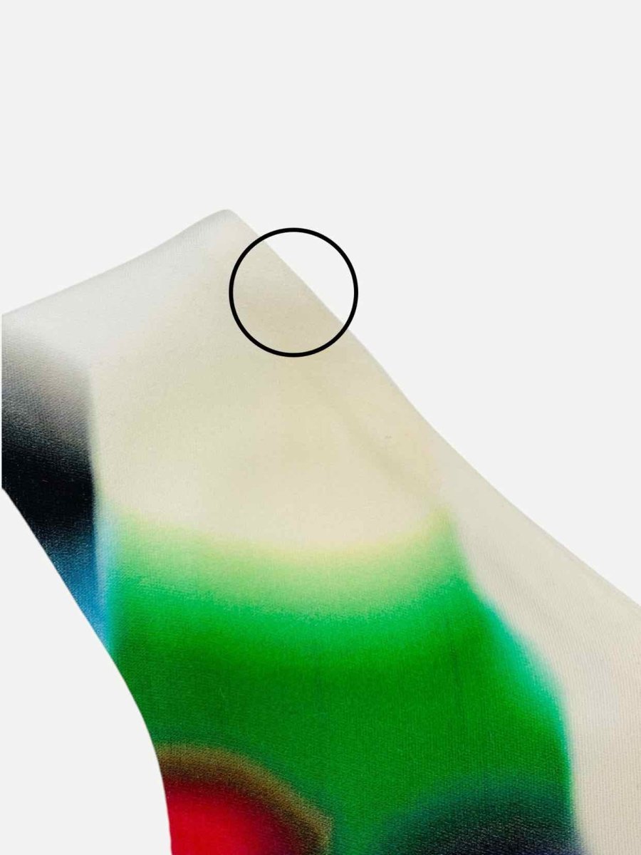 Pre - loved ROLAND MOURET Cream Multicolor Size US 4 Short Dress at Reems Closet